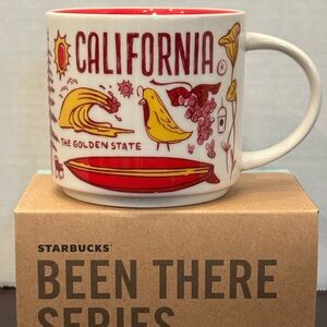 Starbucks California Mug - White, Red, Yellow